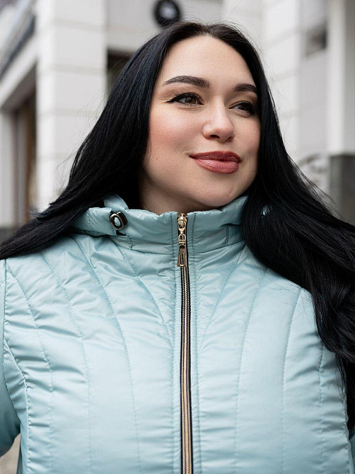 Женская демисезонная куртка средней длины стёганная больших размеров. 46-78р Киев - изображение 2