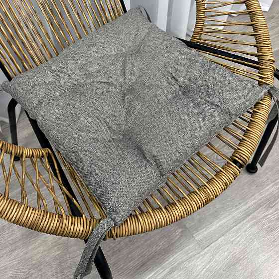 Подушка для стільців (38x38х5 см) Decorator Мальмо колір сірий 84-110 Київ