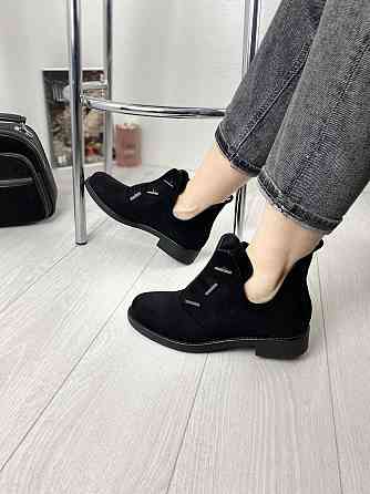 Черевики жіночі MENGTING чорні еко-замша 38р. 40р. (1187-3) Коломыя