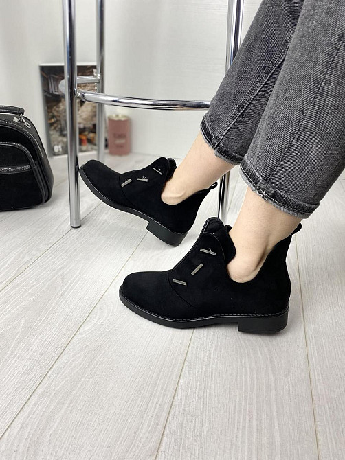 Черевики жіночі MENGTING чорні еко-замша 38р. 40р. (1187-3) Коломыя - изображение 2