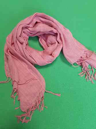 Шарф розовый женский - размер шарфа приблизительно 170*65см, 100% полиэстер Киев