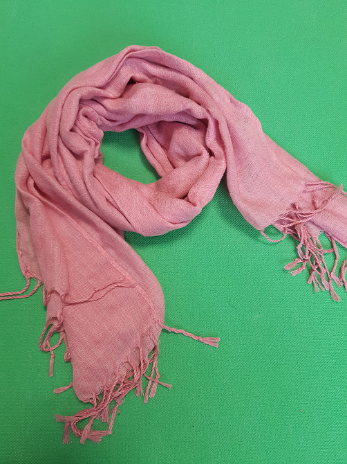 Шарф розовый женский - размер шарфа приблизительно 170*65см, 100% полиэстер Киев - изображение 2