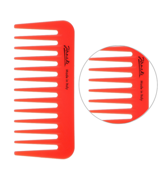 Гребень для волос Janeke Supercomb, цвет оранжевый, 12 см Славянск - изображение 2