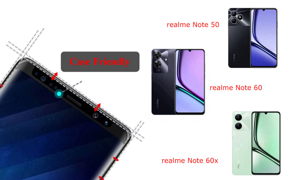 Захисне скло HyperGlass Pro для realme Note 50, Note 60, Note 60x – максимальна чутливість та захист Київ - фото 4