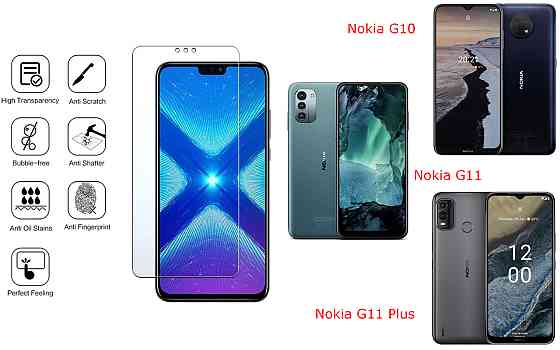 Защитное стекло NeoGlass для Nokia G10, Nokia G11, Nokia G11 Plus – ультрапрозрачное и устойчивое Киев