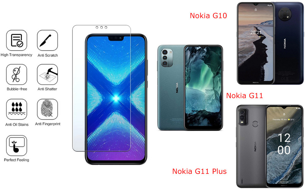 Защитное стекло NeoGlass для Nokia G10, Nokia G11, Nokia G11 Plus – ультрапрозрачное и устойчивое Киев - изображение 4