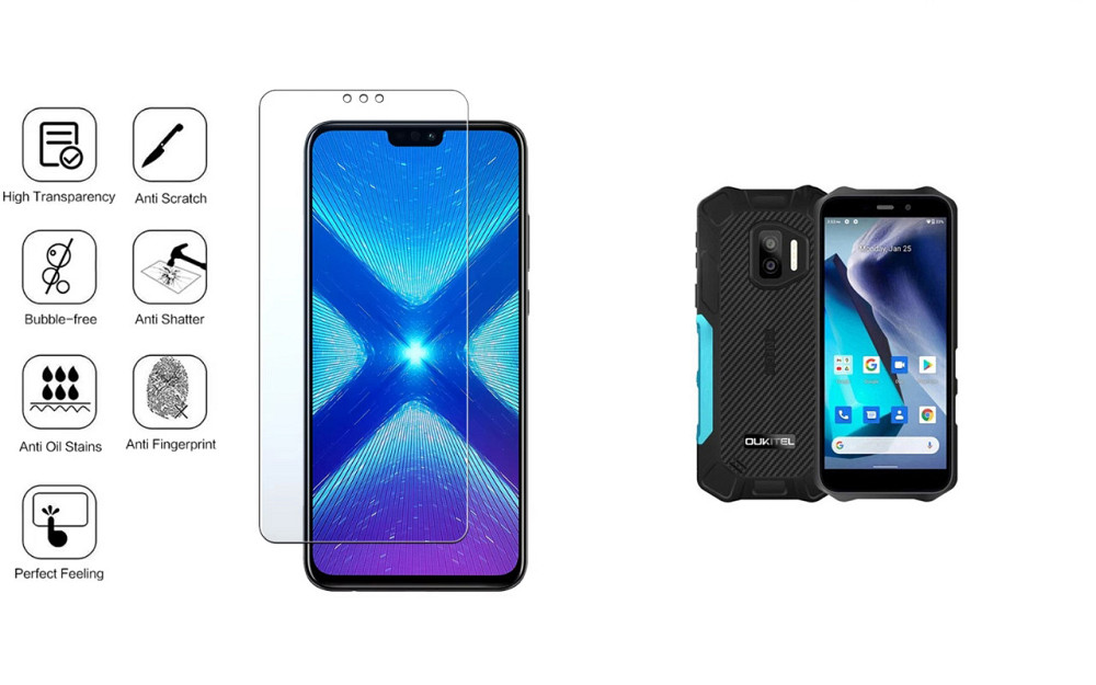 Захисне скло NeoGlass для Oukitel WP12, WP12 Pro – надпрозоре та стійке Київ - фото 4