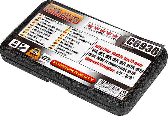 Набор бит Spline Richmann 22 шт сталь S2 М4-М18 (C6938) Коломыя