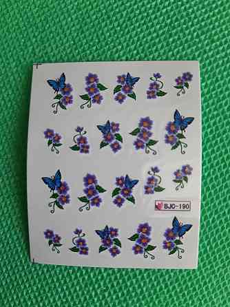 Наклейки для ногтей - размер стикера 6*5см, инструкция по применению есть в описании товара Киев