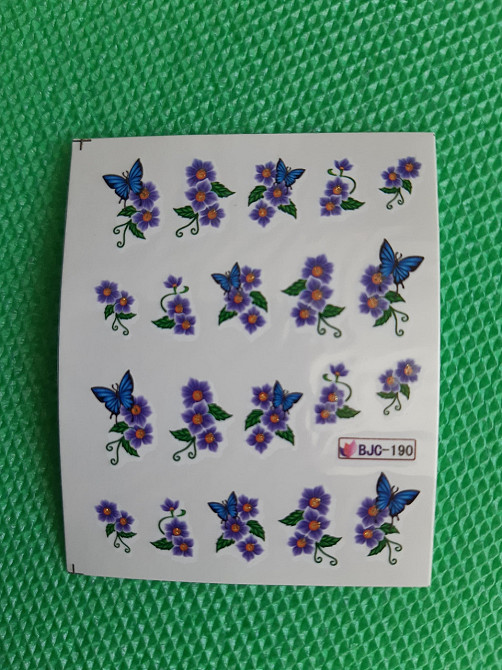 Наклейки для ногтей - размер стикера 6*5см, инструкция по применению есть в описании товара Киев - изображение 1