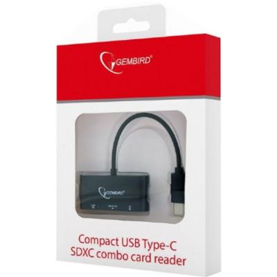 Считыватель флеш-карт Gembird Type-C SD/TF + USB2.0 (UHB-CR3-02) Винница - изображение 2