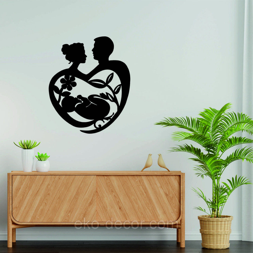 Декоративное настенное Панно «Маленькое счастье» Декор на стену 90*75 см, Черный Киев - изображение 4