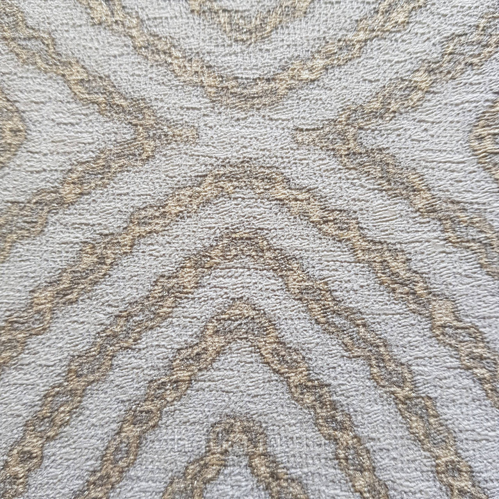 Шпалери метрові вінілові на флізелін 24 Carati Cristiana Masi абстракція смуги хвилі золотом на пісочному 3д Київ - фото 3