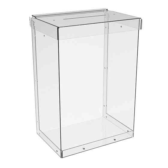 Ящик EKOSTAR без замка для сбора денег 160x230x110 мм. Объем 4 литра. Киев