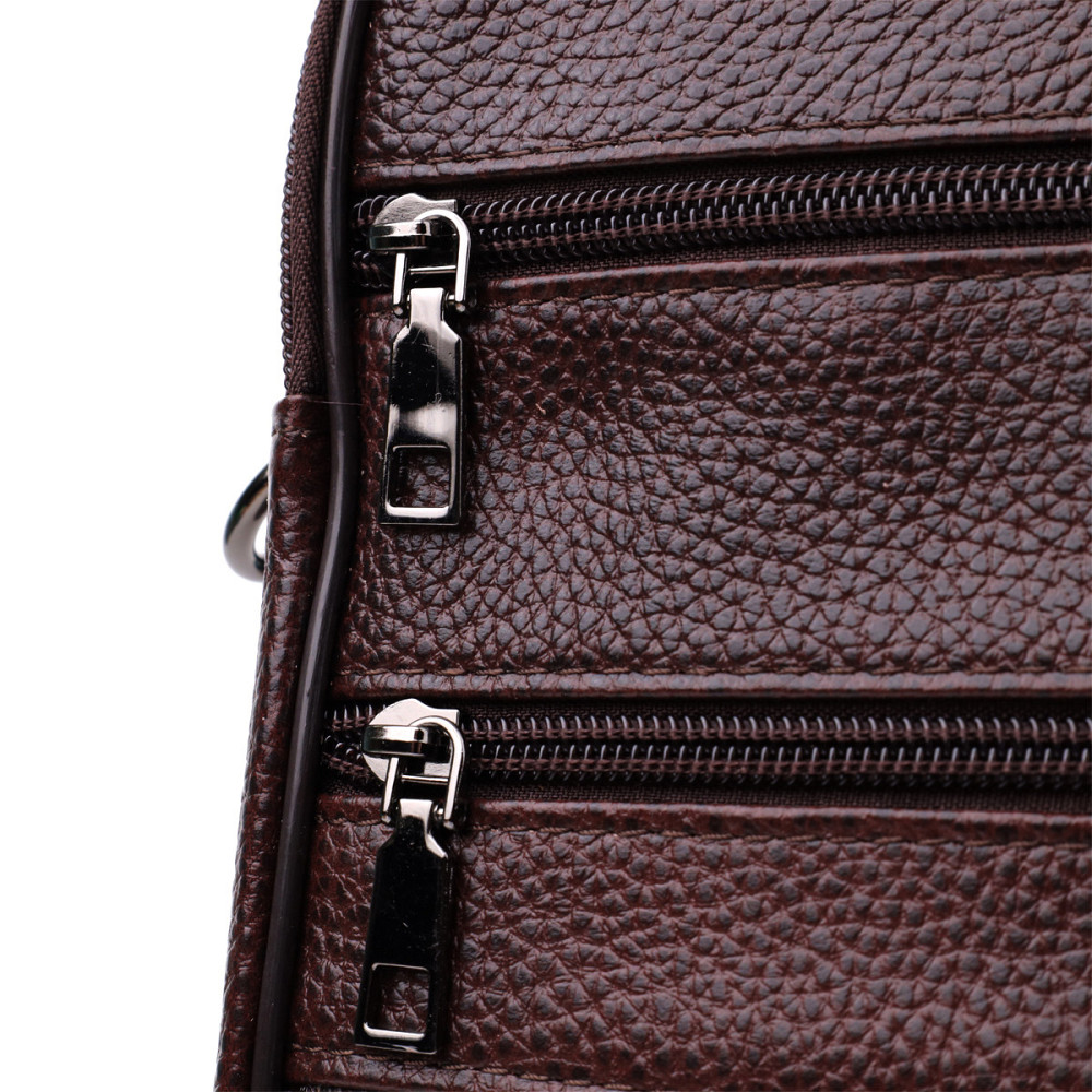 Чоловіча сумка з ручкою для перенесення в руці з натуральної шкіри Коричневий (Vintage) Київ - фото 10