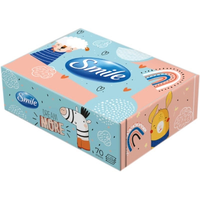 Серветки косметичні Smile 3 шари 70 листів Дизайн коробки в асортименті (4823071662016) Вінниця - фото 1