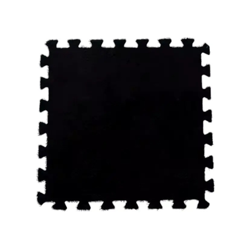 Пазл коврик 60х90см мягкий плюшевый термоковер, 6 пазлов теплый пол, термоковрик для дома, в детскую один цвет черный Каменец-Подольский - изображение 3