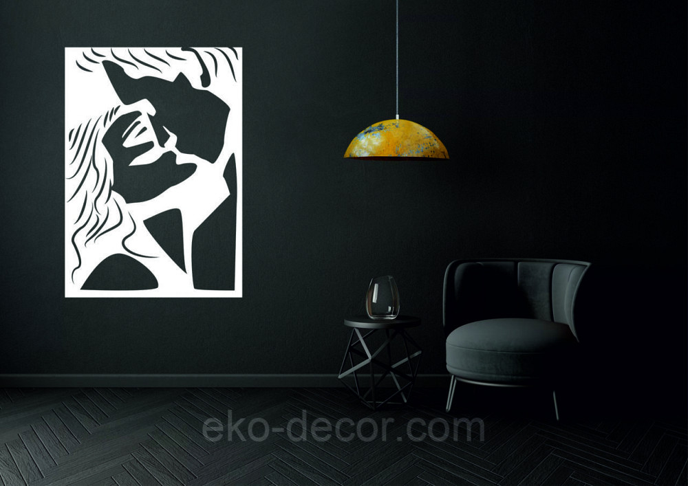 Декоративне настінне Панно «Поцілунок», Декор на стіну 50*35 см, Білий Київ - фото 8