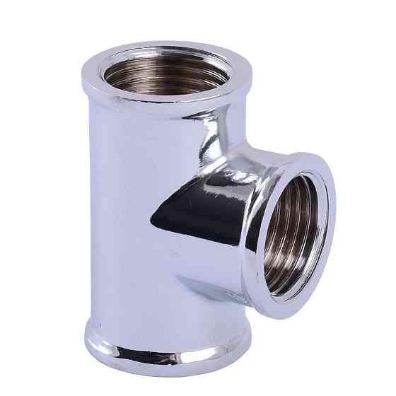 Трійник SOLOMON 1/2″ ВВВ хром 8202 (000000624) Київ