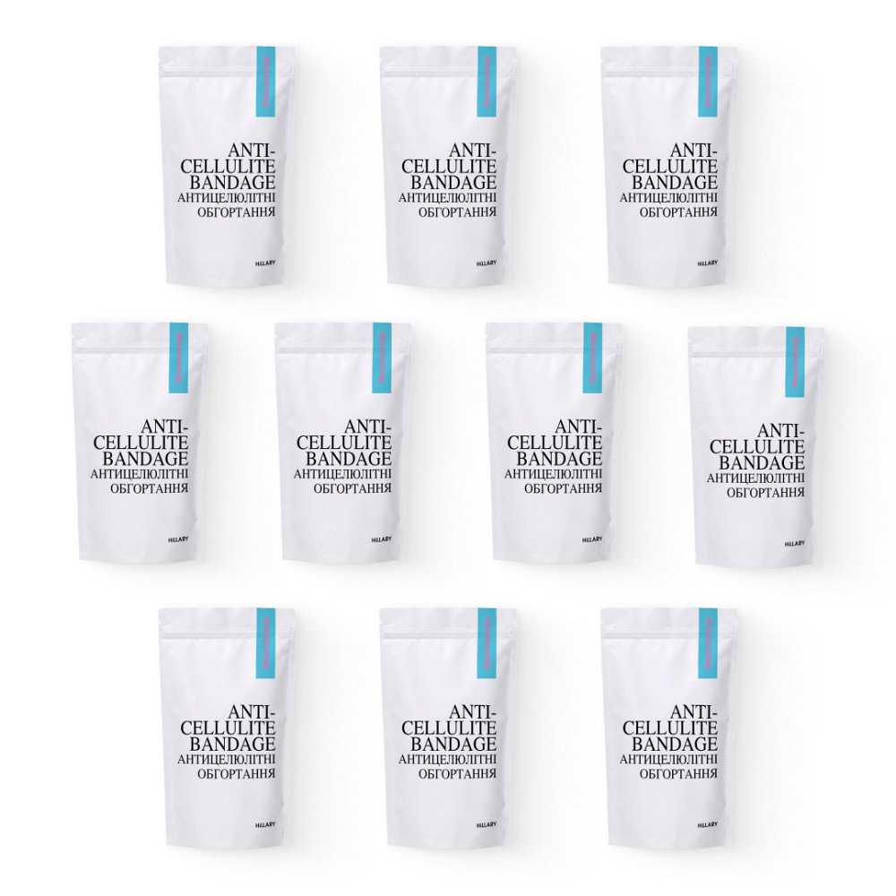 Комплекс антицелюлітних моделюючих обгортань з Ніацинамідом Hillary Niacinamide Cold Slim (10 уп.) Київ - фото 11