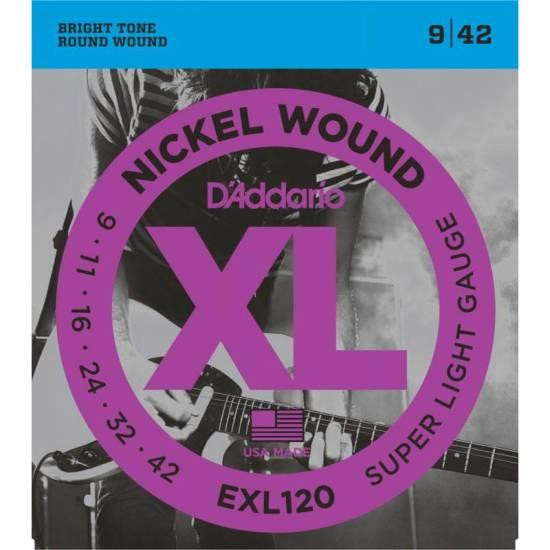 Струны для электрогитары D'Addario EXL120 Super Light Electric Guitar Strings 9/42 Одеса - фото 1