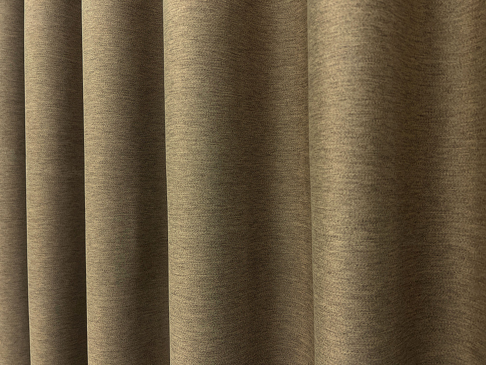 Комплект штор VR-Textil блэкаут Eclipse 200х270 2шт и Тюль 500х270 1795ш-1579т Миндальный с молочным 71-162/6 Киев - изображение 7