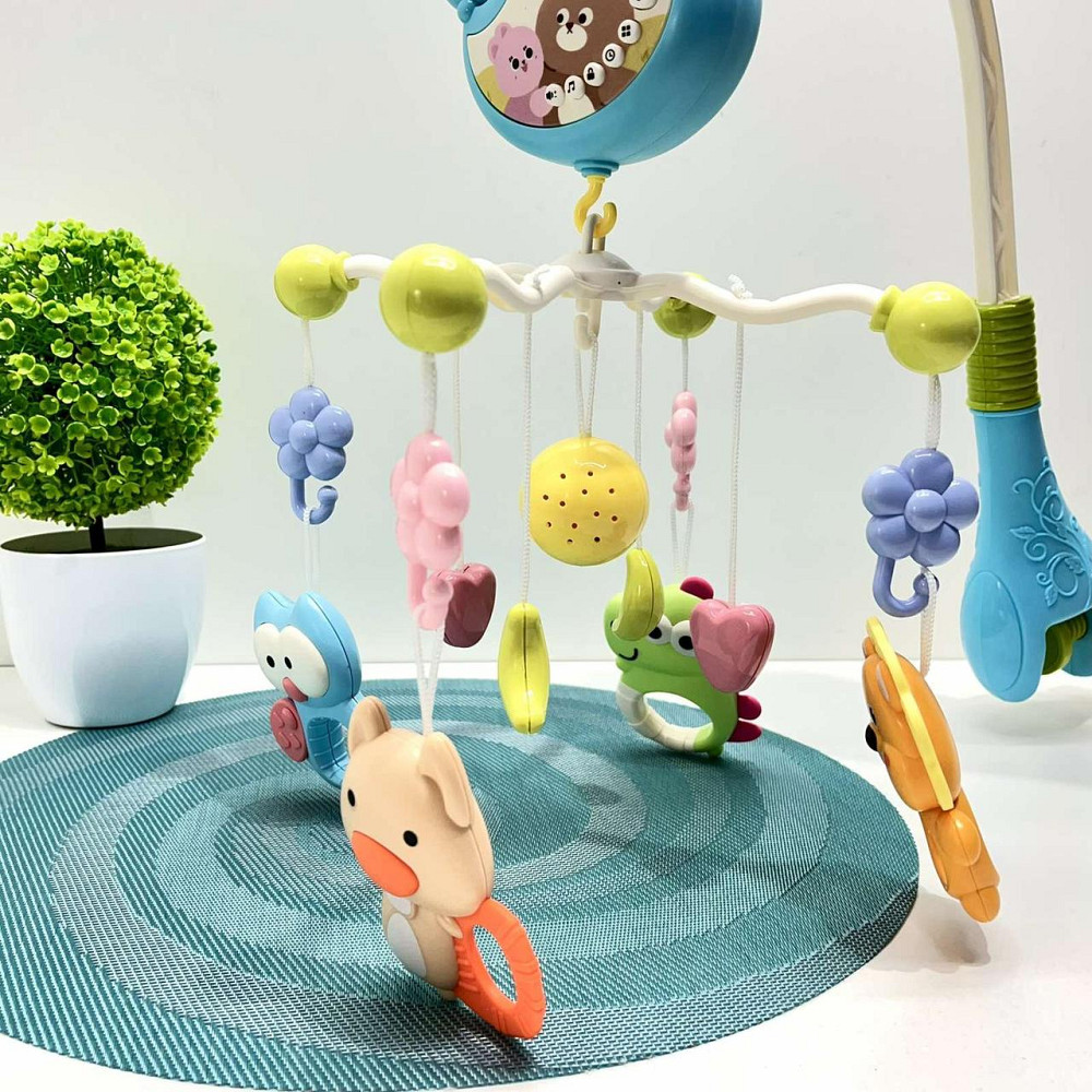 Мобіль для ліжечка зі звуковими ефектами та проектором Блакитний (368-10) Чернігів - фото 3