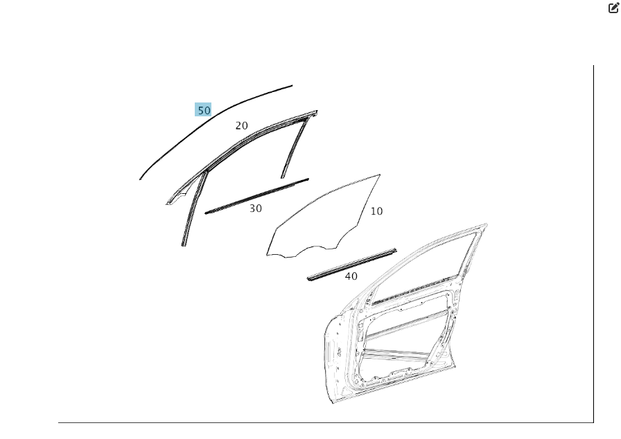 Mercedes-Benz  A2927250800 Молдин верхньої кромки дверей над склом GLE Coupe C292 Одесса - изображение 2