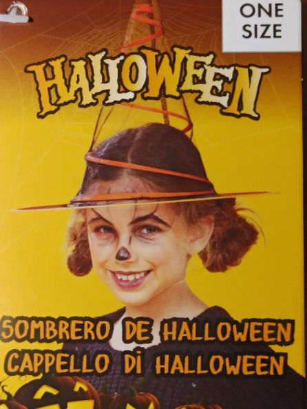 Шапка ведьмы на Хэллоуин one size черно-оранжевый Киев - изображение 2