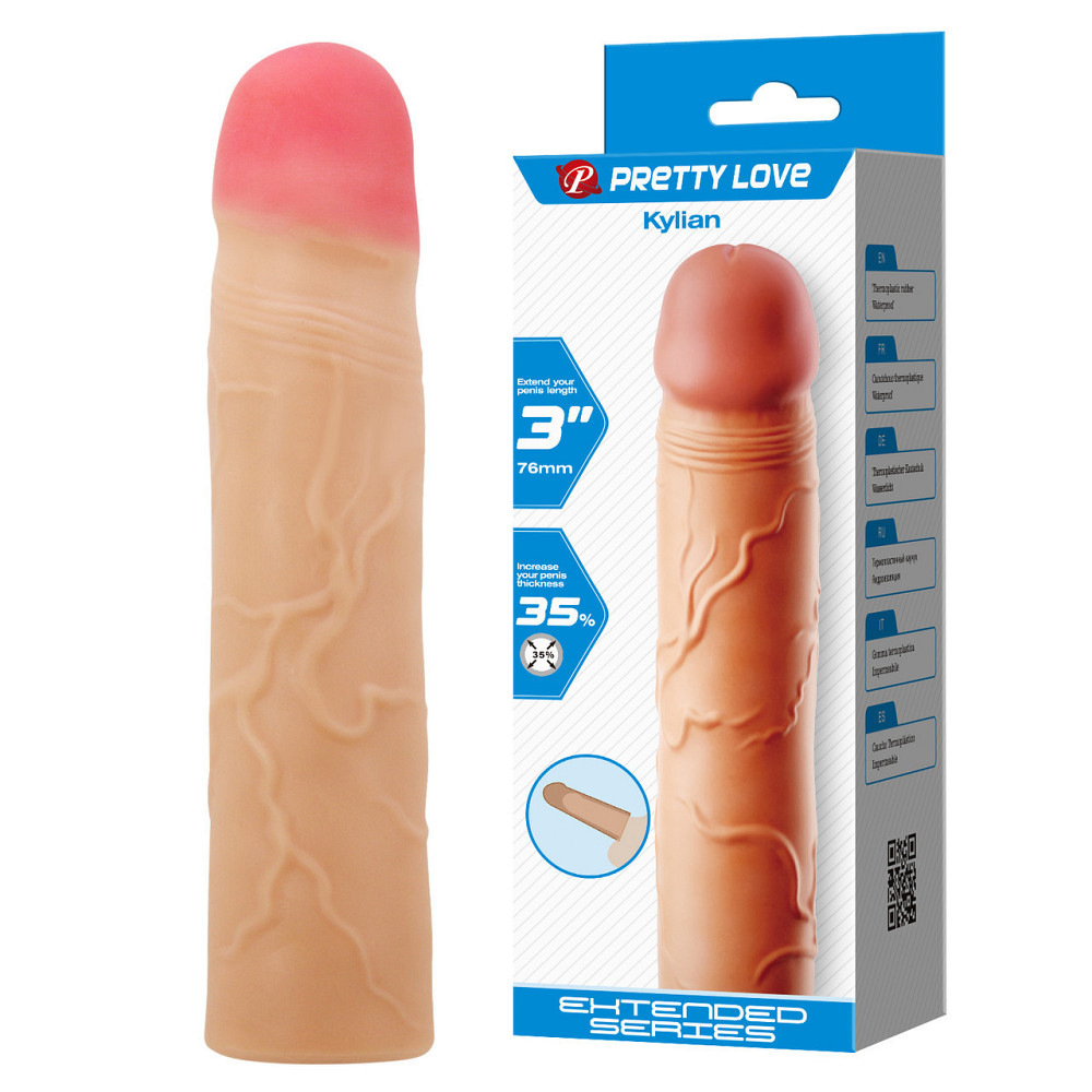 Насадка на член - Pretty Love Kylian Penis Extender +3