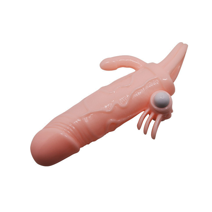 Насадка на член - Brave Man Vibrating Penis Sleeve Flesh Sex Aura Київ - фото 4