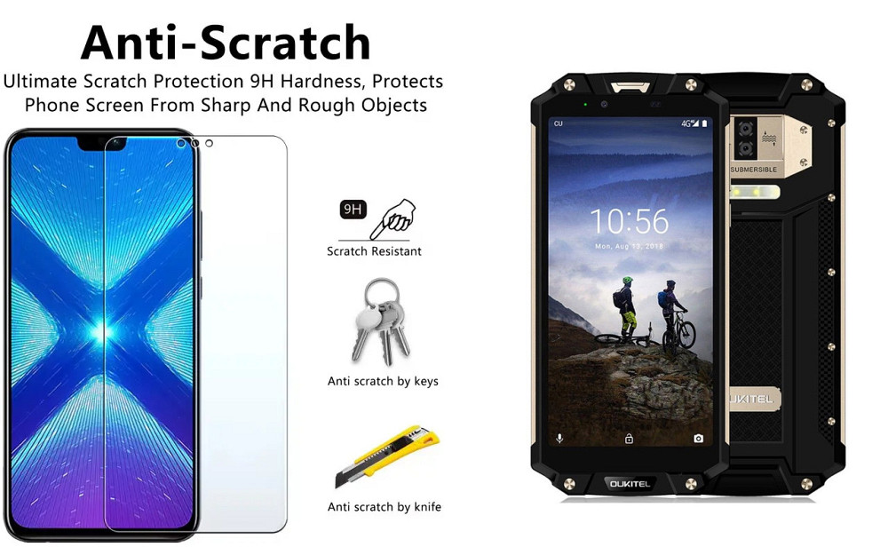 Защитное стекло NeoGlass для Oukitel WP2 – ультрапрозрачное и устойчивое Киев - изображение 1