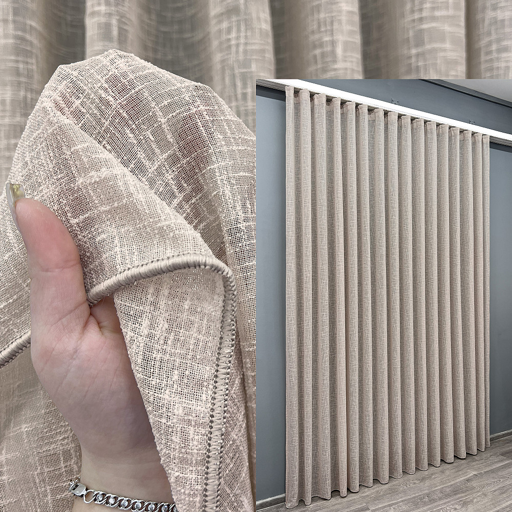 Тюль VR-Textil 1980т Aura Льон однотонний Капучино 300х270 см (42-1265) Київ - фото 1