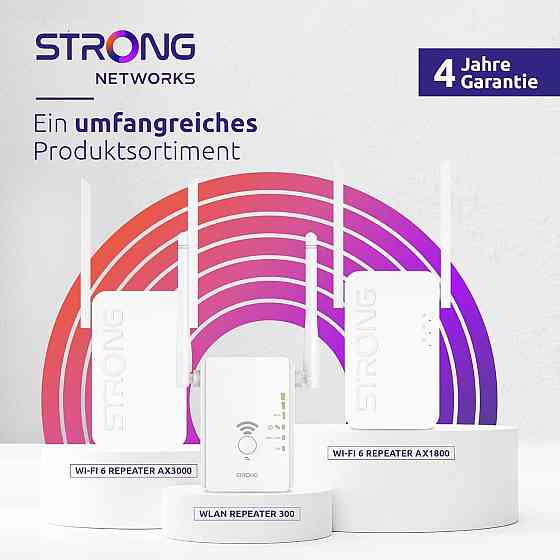 Wi‑Fi репитер Strong White V2 300 Mbit/s 802.11b/g/n с двумя антеннами LAN WPS WPA2 Киев