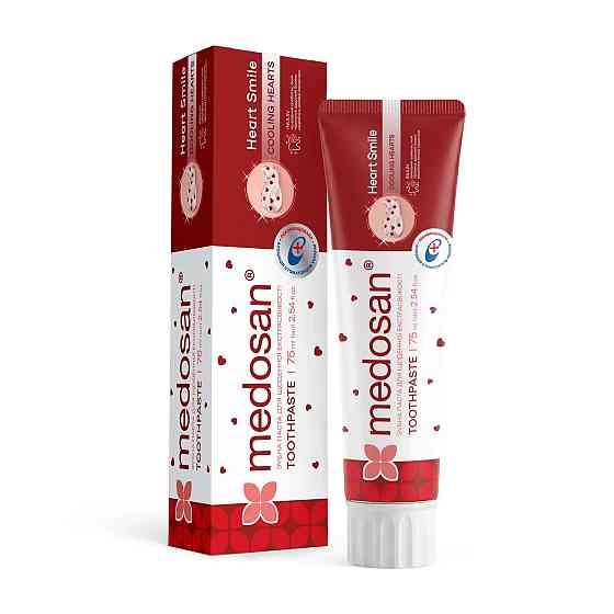 Зубная паста для ежедневной экстрасвежести Heart Smile Medosan 75 мл Киев