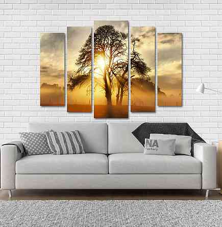Модульна картина Дерево Захід Art-204_5 Київ