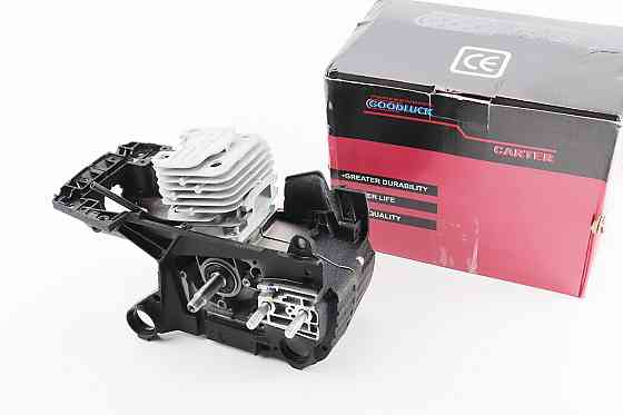 Блок двигуна у зборі 52cc 45mm, чорний картер Київ