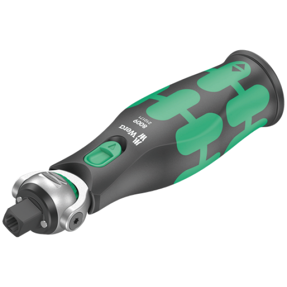 Тріскачка з поворотною головкою 3/8" Wera Zyklop Pocket+бітотримач 1/4"+магазин з бітами 12шт  (05004280001) Одеса