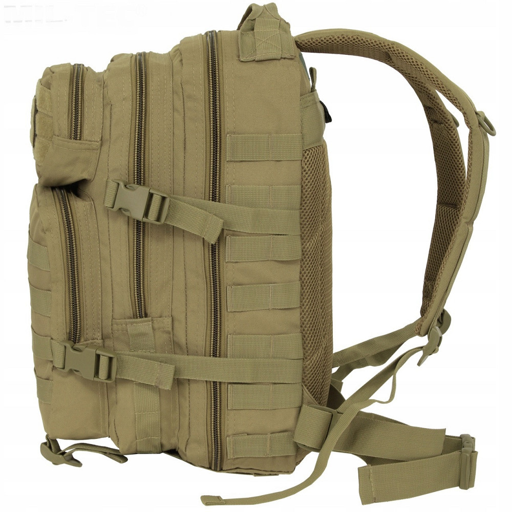 Тактичний Рюкзак 20 літрів із системою Molle 25 мм Mil-Tec від Sturm "Assault Pack SM" (14002005) Coyote Нововолинськ - фото 7