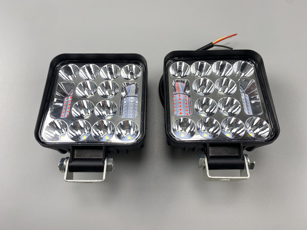 Фара LED квадратна квадратна стробоскоп, Світлодіодна робоча фара 78W 6000K (26 діодів) Мукачево - фото 2