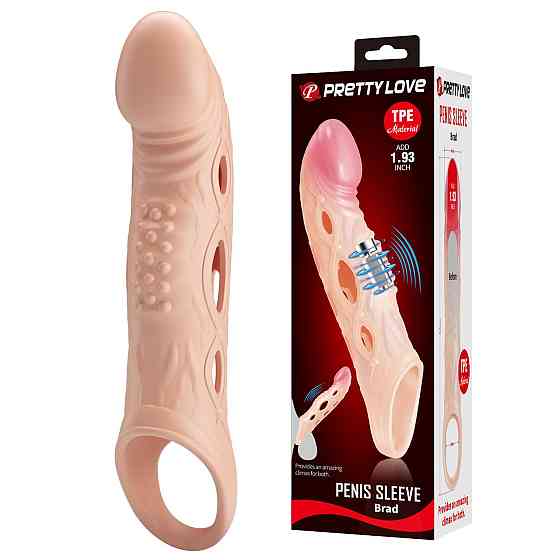 Удлинительная насадка на пенис PRETTY LOVE Penis Sleeve BRAD Sex Aura Киев
