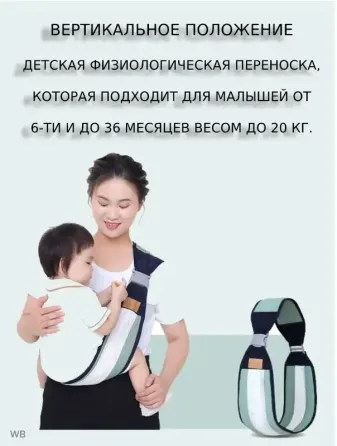 Дышащая переноска для новорожденных Слинг Baby Sling Коломыя