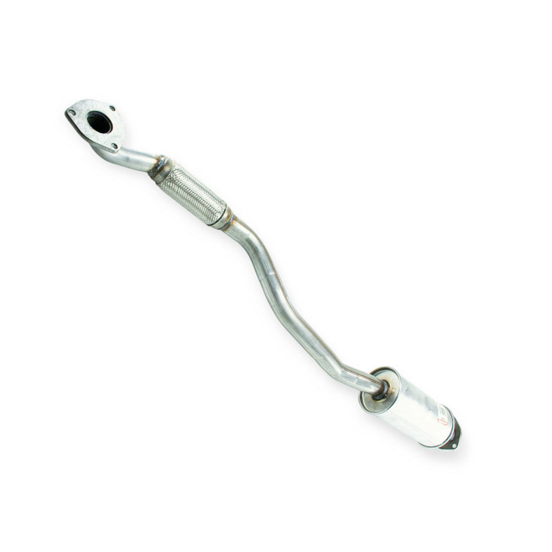 Труба Lacetti 1.6 с гофрой алюминий, с дополнительный резонатором (штаны) приемная Мукачево - изображение 1