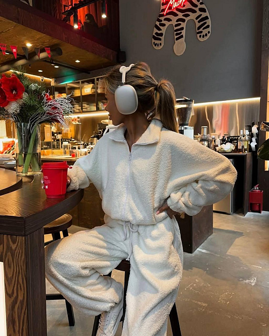 Женский стильный теплый костюм двойка из барашка Одесса - изображение 7