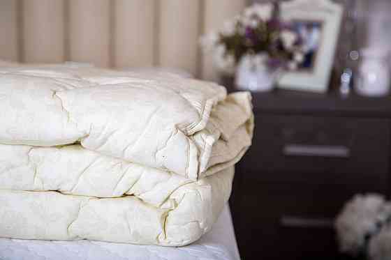 Ecotton Ковдра Novita двоспальна 172х205 см шерстяна стьогана бязь бежевий 20-1154 papyrus Коломия