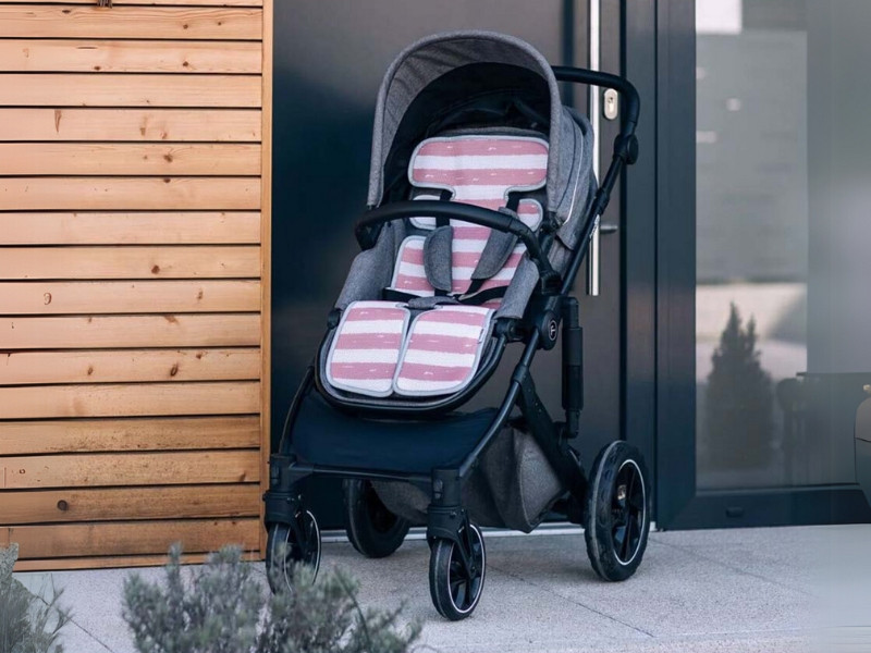 Підкладка для коляски та автокрісла FreeON, pink - white Киев - изображение 1