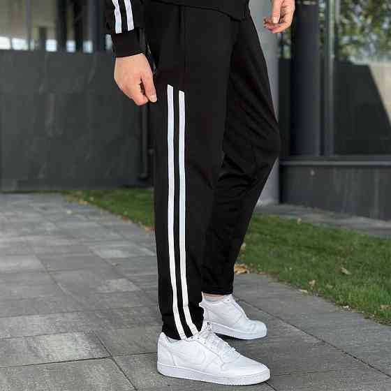 Чоловічий чорний спортивний костюм Pobedov Dollars. Комплект штани та кофта осінній Київ