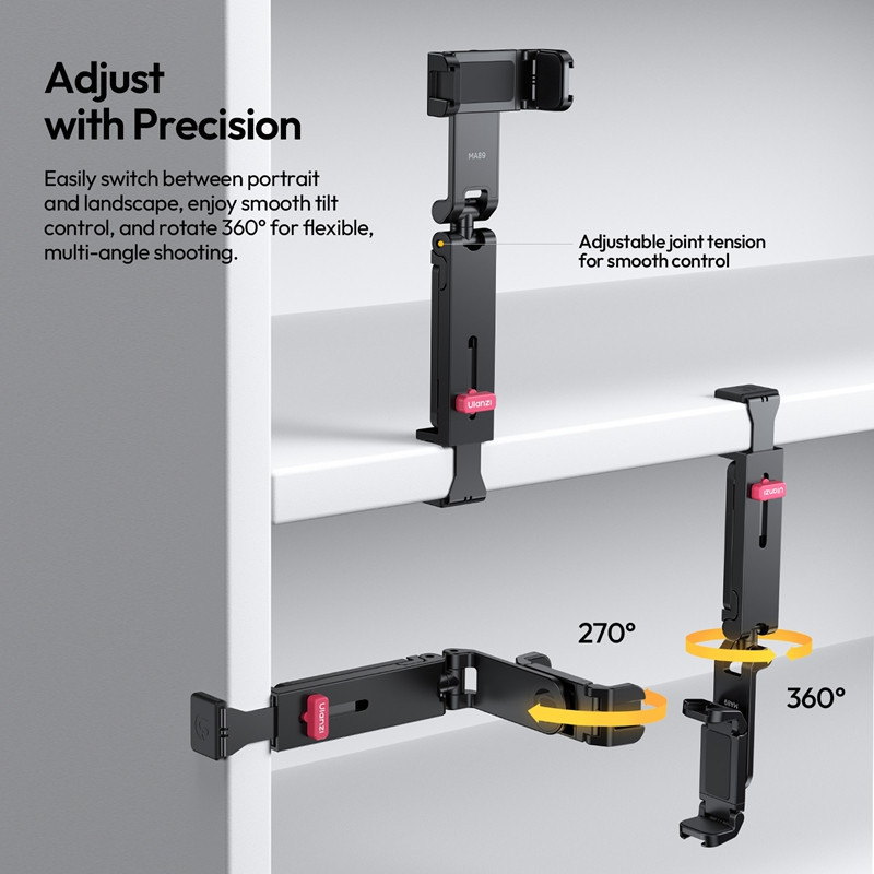 Тримач для телефону штатив Ulanzi MA89 MagLock Phone Holder Tripod Black Одеса - фото 9