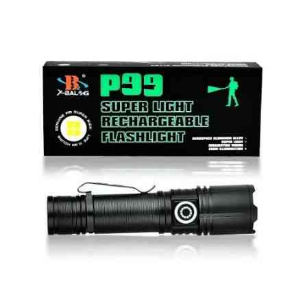 Ліхтар ручний акумуляторний BL-577-P99 USB 5 режимів Чорний Київ