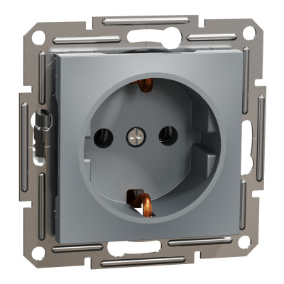 Розетка Schneider Electric ASFORA сталь (EPH2900162) Вінниця - фото 2